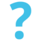 Question Mark emoji on Google